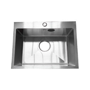 FREGADERO SENCILLO 56x43x21cm / 22"x 17"x 8" ACERO 304 /SATINADOO