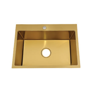 FREGADERO 60 X 45CM SENCILLO  DORADO MATTE SOBREPONER