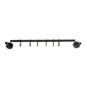 TOALLERO 6 GANCHOS GUNMETAL