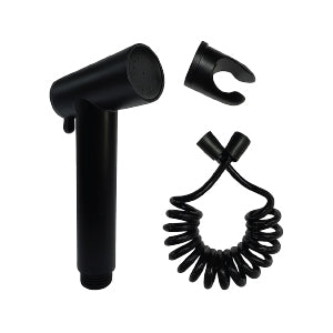 DUCHA BIDET NEGRO MATE CON MANGUERA PLASTICA
