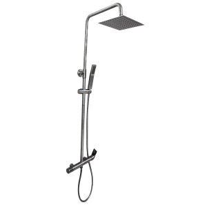 COLUMNA DE DUCHA REDONDA GUNMETAL 304