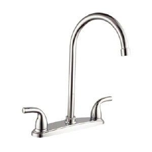 MEZCLADORA FREGADERO CUELLO CISNE 10". CIERRE 1/4 PALANCA