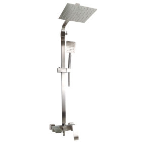 COLUMNA DE DUCHA CUADRADA SATINADO 304