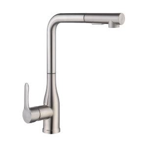 MONOMANDO FREGADERO EXTRAIBLE 90° *A/INOX SATINADO. SERIE TOP