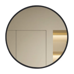 ESPEJO 60cm CIRCULAR MARCO NEGRO MATE