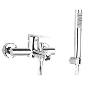 MONOMANDO DUCHA SOBREPONER CROMADO BRILLANTE.  ACERO INOXIDABLE