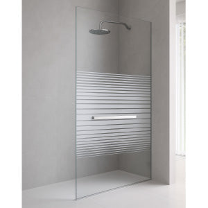 MAMPARA P/PORTATOALLA C/DISEÑO RAYAS 100CM (ALTURA 1.90M) 10MM