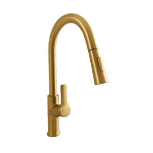 MONOMANDO FREGADERO DORADO PICO EXTENCIBLE  43X25