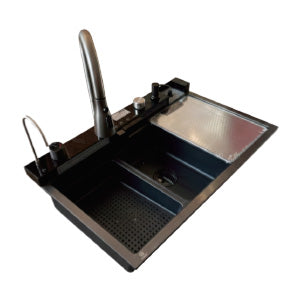 FREGADERO MULTIFUNCIONAL NEGRO CON PANEL LED