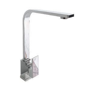 MONOMANDO DE FREGADERO CROMADO  CUELLO PLOMO  33X22