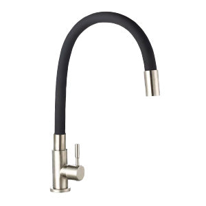 LLAVE DE FREGADERO SATINADO CUELLO FLEXIBLE 304