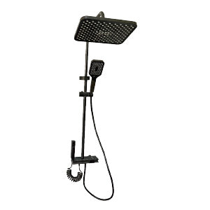 COLUMNA DE DUCHA GUNMETAL CUADRADA