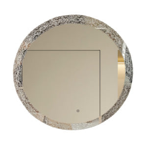 ESPEJO REDONDO 70CM SIN MARCO LUZ LED
