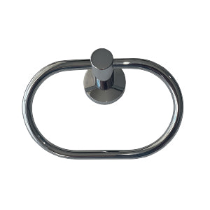 PORTA TOALLA INDIVIDUAL OVALADO CROMADO
