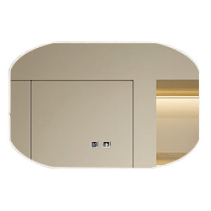 ESPEJO LED DE 50 X 70 ESQUINAS OVALADAS