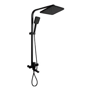 COLUMNA DE DUCHA NEGRA CUADRADA