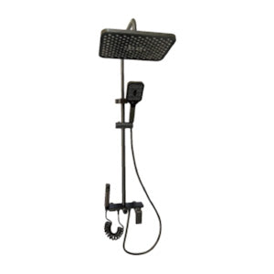 COLUMNA DE DUCHA GUNMETAL CUADRADA