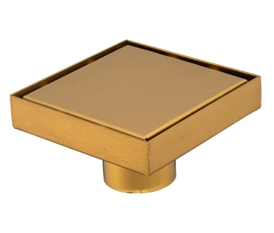 REJILLA PARA PISO 10X10 OCULTA DORADA